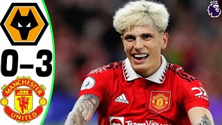 Wolves vs Manchester United 03  All Goals and Highlights  2024 🔥 GARNACHO [upl. by Htennek]