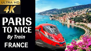 4k Paris to Nice Train First Class Tour 2024  TGV InOui  How to go to Nice from Paris [upl. by Simetra503]