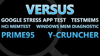 Testing Memory Stability Testing Programs  Analysis [upl. by Theodore]