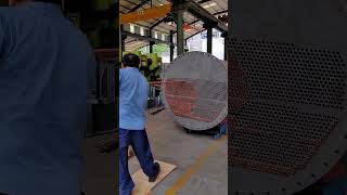 Heat exchanger installation of copper tube process [upl. by Retnyw142]