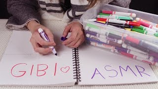 Gibi ASMR Testing and Sorting Markers Whispered [upl. by Zeugirdor997]