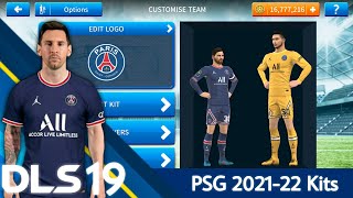 Paris SaintGermain PSG 202122 Kits  DLS 19 [upl. by Aicekan170]