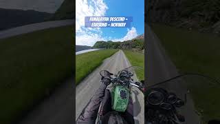 Ride the Himalayan the Heavens Road royalenfieldhimalayan norway shorts [upl. by Rahal]