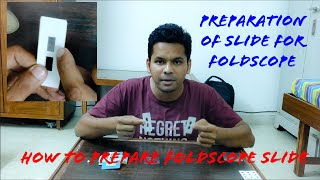 How to prepare Foldscope slide  Preparation of slides for Foldscope  Foldscope [upl. by Esoryram]