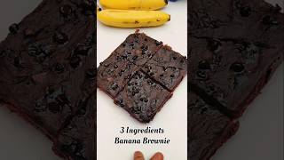 3 Ingredients Healthy Brownie Recipe 😋 shorts [upl. by Va775]