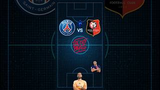 PSG VS RENNES COMPO PSG psg foot ligue1 [upl. by Nnahs]