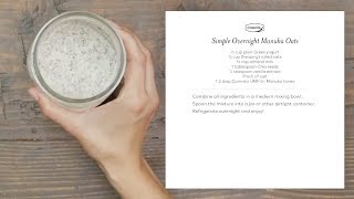 Simple Overnight Manuka Honey Oats [upl. by Stanfill]