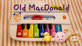 Old MacDonald Had a Farm on a kids toy piano [upl. by Noruq576]