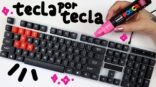 DESENHANDO EM UM TECLADO TECLA POR TECLA  DEU MUITO TRABALHO [upl. by Yttocs436]