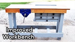 Improved Workbench for Woodworking  Workbench 30 [upl. by Ailices]