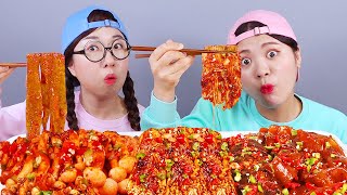 Jamur Pedas Mukbang DONA Indonesia [upl. by Tersina]