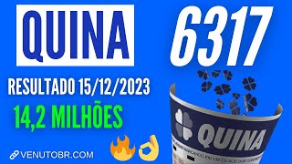 🍀 Resultado Quina 6317 [upl. by Denney]