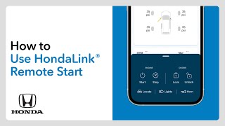 How to Use HondaLink Remote Start [upl. by Close]