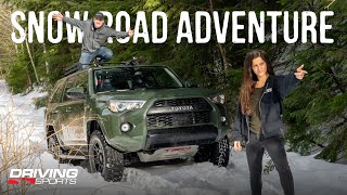 2020 Toyota 4Runner TRD PRO Review and Off Road Snow Adventure [upl. by Assilev]