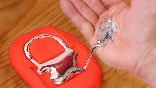 MELTING a PADLOCK with a HAIR DRYER  Gallium [upl. by Marie118]