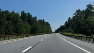 Adirondack Northway Interstate 87 Exits 25 to 27 northbound [upl. by Werd]