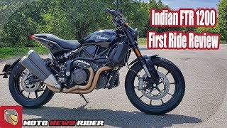 2019 Indian FTR 1200 First Ride [upl. by Alarick263]