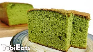 How to Make MATCHA CASTELLA Japanese Green Tea Sponge Cake [upl. by Ylrae630]