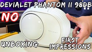 Devialet Phantom II 98dB Unboxing and First Impressions [upl. by Mohkos644]