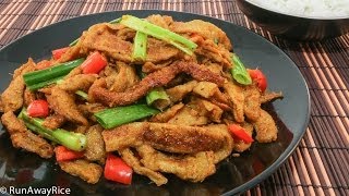 Curry Lemongrass Seitan Stir Fry Mi Can Xao Xa Ot [upl. by Demaria912]