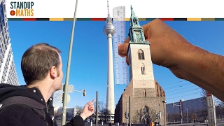 Measuring the Berlin TV Tower with a ruler [upl. by Semela327]