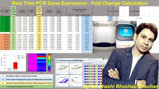 How to Analyze Real time PCR Data  Real Time PCR Gene Expression Fold Change Calculation [upl. by Eixela656]