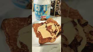 Anabolic PB French Toast 🥜 naturalbodybuilding proteinrecipes rysesupps breakfastrecipes [upl. by Aneleve]