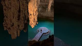 Cenote Suytun in Mexico is a dream come true 😍 shorts mexico [upl. by Atiuqel]