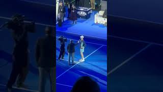 Olė olė Olė olė Sinner Sinner Le parole di Jannik dopo vittoria semifinale Vs Ruud Atp Finals [upl. by Millhon660]