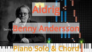 🎹Solo amp Chord Aldrig Benny Andersson Synthesia Piano [upl. by Peers491]