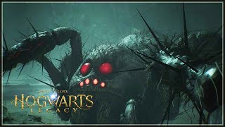 Absconder Giant Spider Boss Fight Hogwarts Legacy [upl. by Sefton440]