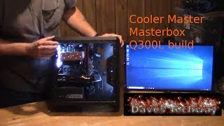 Cooler Master Masterbox Q300L Build guide for 2019 Ryzen 5 2400 B450m ds3h XFX 580 8gb [upl. by Ylloh]