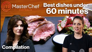 Best Dishes You Can Make In Under An Hour  MasterChef Australia  MasterChef World [upl. by Anitsenre]