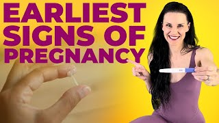 Earliest Signs Of Pregnancy that you didnt know about Pregnancy Symptoms BEFORE MISSED PERIOD [upl. by Anemij147]