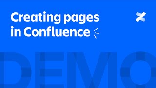 Creating pages in Confluence  Atlassian [upl. by Cordalia199]