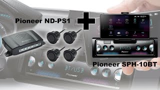 Демонстрация работы парктроника Pioneer NDPS1 на автомагнитоле Pioneer SPH10BT [upl. by Faden]