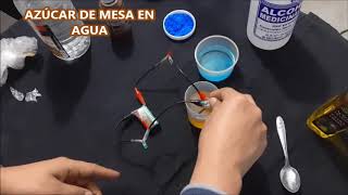 QUÍMICA  CONDUCTIVIDAD ELÉCTRICA DE SOLUCIONES [upl. by Nivrek]