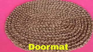 Easy and Fast Doormat Making at Home Using Jute  Jute Craft Idea  Handmade Doormat  DIY Craft [upl. by Eissak]