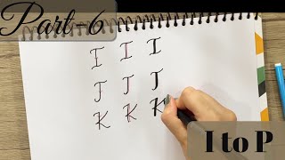 Calligraphy with Normal pen part 6 Faux calligraphy for beginners  how to do calligraphy [upl. by Rockafellow]