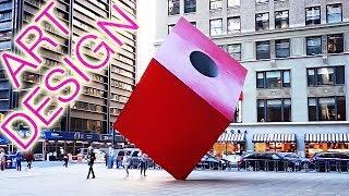 イサムノグチ レッドキューブ Red cube Isamu Noguchi in NY [upl. by Towne]