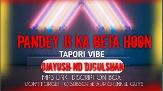 Pandey Ji Ka Beta Hoon Tapori Vibe DjAYUSH Nd DjGULSHAN djgkrbhai djayushbhai [upl. by Julita]