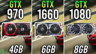 GTX 970 vs GTX 1660 vs GTX 1080  Tested in 2024 [upl. by Yrrehs481]