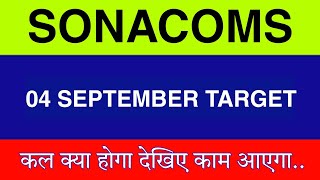 4 September Sonacoms Share  Sonacoms Share latest news  Sonacoms Share price today News [upl. by Iggem]