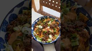 tacos but make it a SALAD 🌮🥗 recipe food [upl. by Hock446]