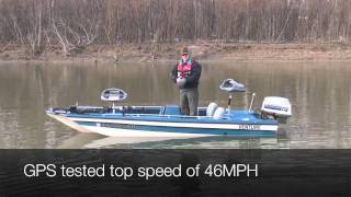 1977 Venture 1550 bass boat w Evinrude 115 [upl. by Haze]