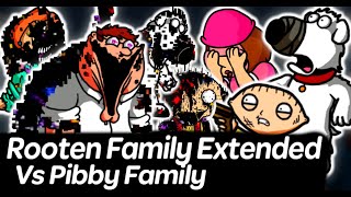 Vs Pibby Rooten Family Extended  Friday Night Funkin [upl. by Emmalyn38]