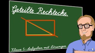 Flächeninhalt halber Rechtecke  Klasse 5 [upl. by Aimahc]