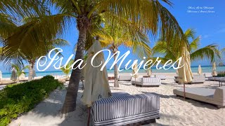 Exploring Isla Mujeres Mexico Walk Around 4K HD Travel Video Relaxing Music [upl. by Alisa728]