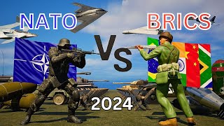 NATO vs BRICS Military Power Comparison 2024 [upl. by Enyalaj]