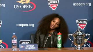 2012 US Open Press Conferences Serena Williams Final [upl. by Naihs538]